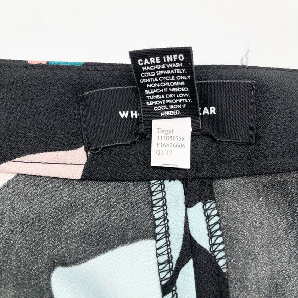 Who What Wear Womens Skirt Size 2 Kick Pleat‎ Dark Floral Mod A-Line Business - Picture 8 of 9